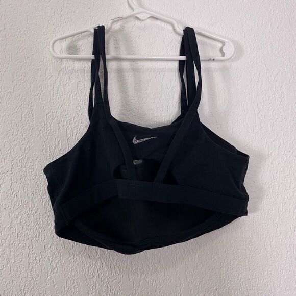 Nike Dri-Fit Black Cut Out Back Sports Bra - Picture 2 of 4